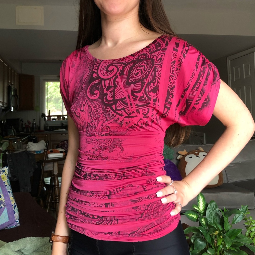 Y2K Pink/Black Top